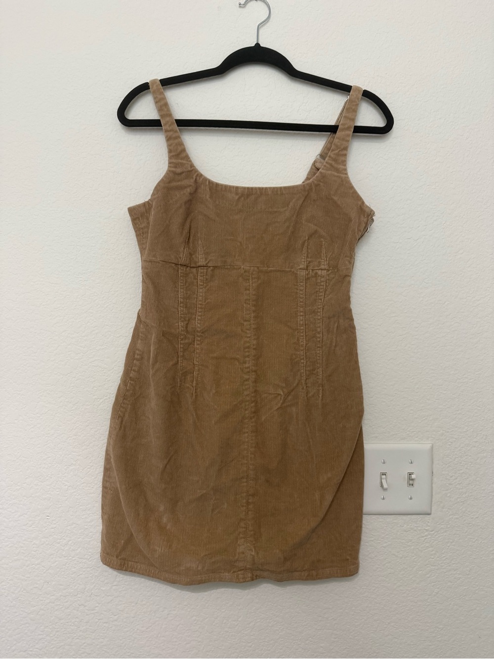 BDG Tan Corduroy Mini Dress
